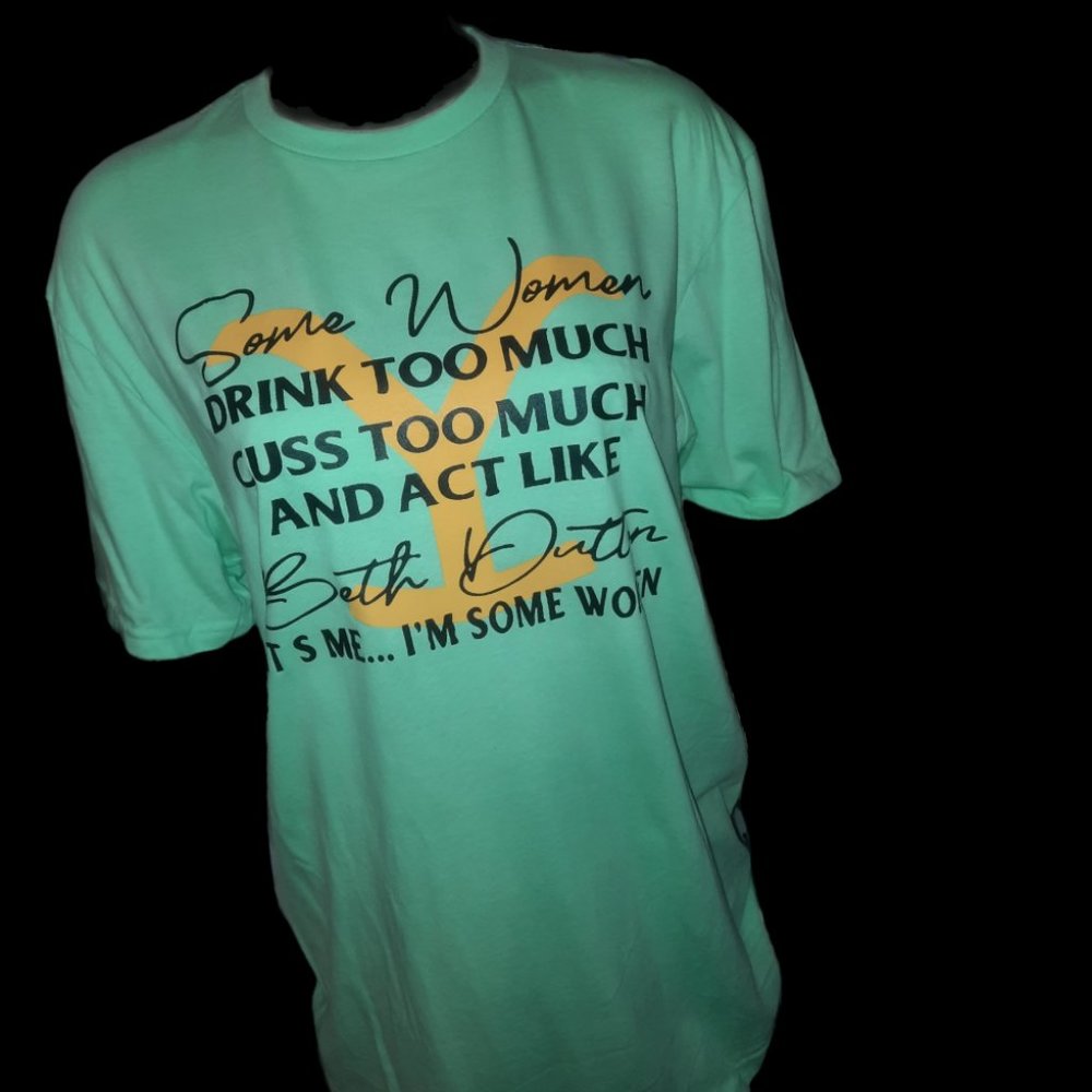 Yellowstone mint green tshirt made to order